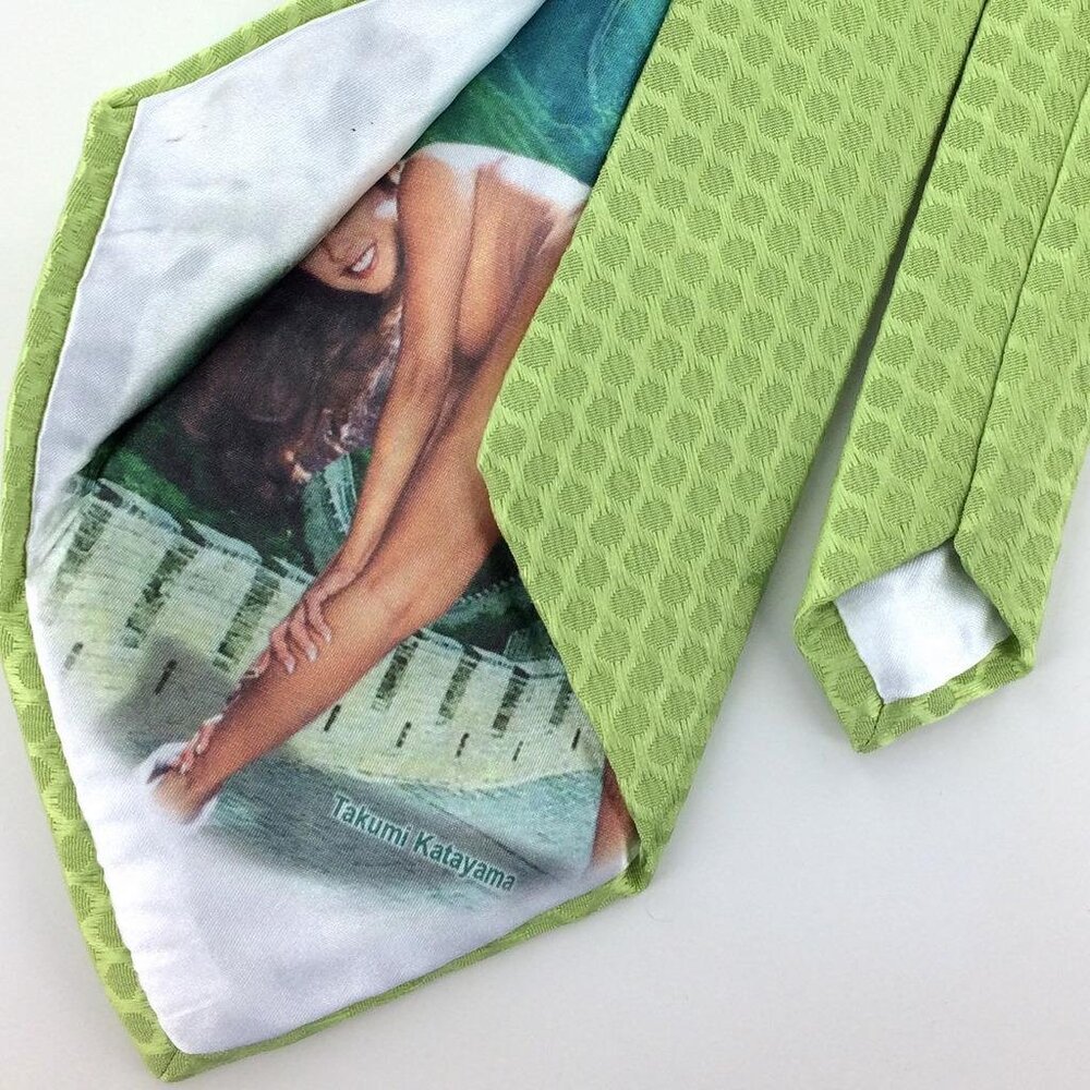 COPY - Pin Up Tie Peek A Boo Peekaboo Nude/Naked Girl Risque Necktie Ties Deads…